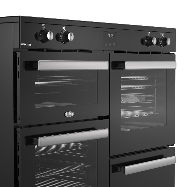 Refurbished Belling Cookcentre 444411807 110cm 5 Zone Induction Hob Electric Range Cooker