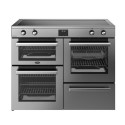444411808 Belling Cookcentre 110cm Electric Induction Range Cooker - Stainless Steel