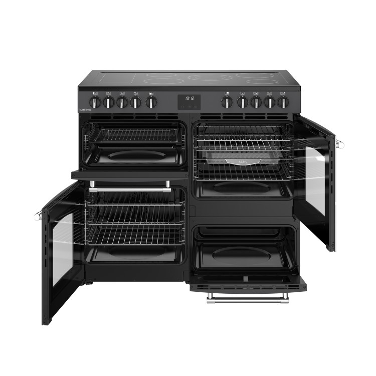 Belling Farmhouse 100cm Electric Range Cooker - Grey