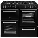 444411829 Belling Farmhouse 100cm Dual Fuel Range Cooker - Black