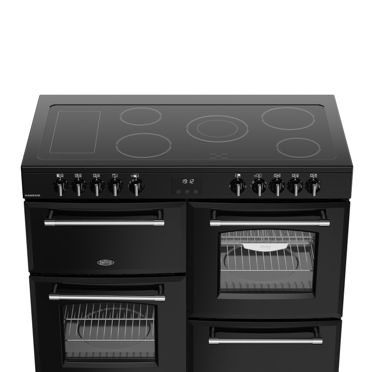 Belling Farmhouse 110cm Electric Range Cooker - Black