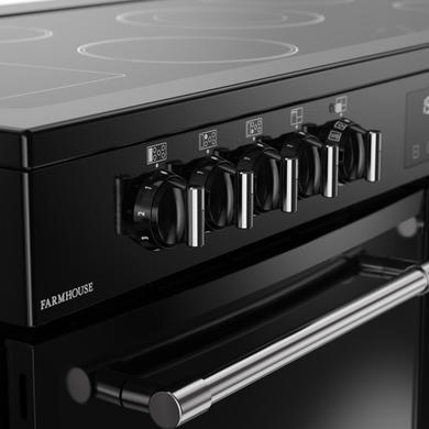 Refurbished Belling Farmhouse 110cm Electric Ceramic Range Cooker - Black