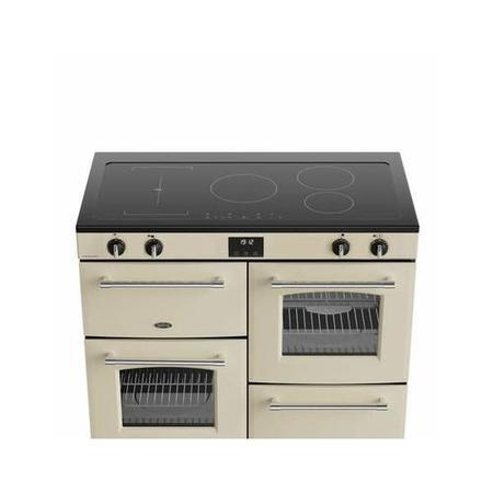 Belling Farmhouse 110cm Electric Induction Range Cooker - Cream