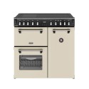 444411870 Stoves Richmond DX 90cm Electric Induction Range Cooker - Cream