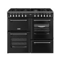 444411871 Stoves Richmond DX 100cm Dual Fuel Range Cooker - Black