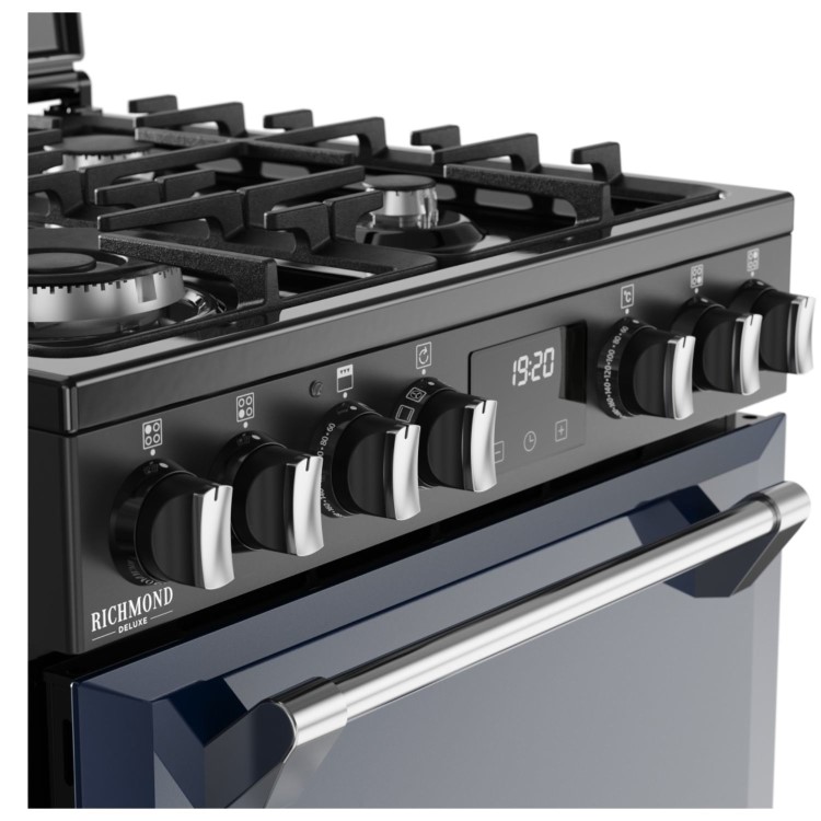 Stoves Richmond DX 60cm Dual Fuel Cooker - Midnight Blue