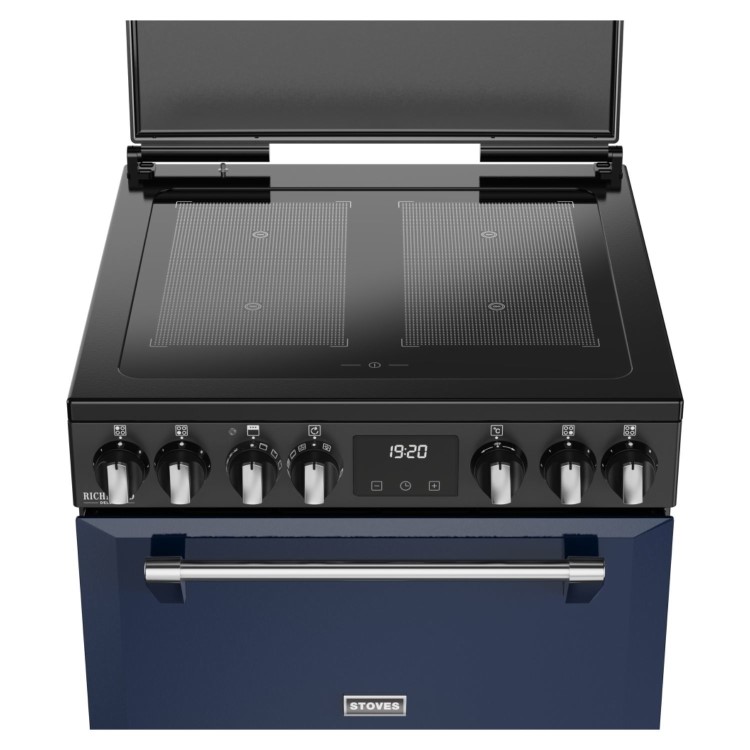 Stoves Richmond DX 60cm Electric Induction Cooker - Midnight Blue