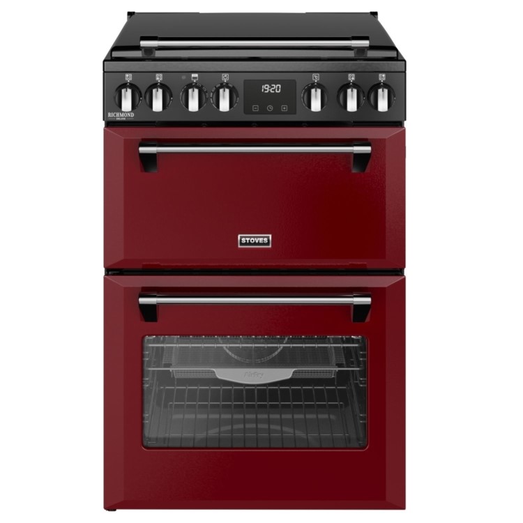 Stoves Richmond DX 60cm Dual Fuel Cooker - Garnet Red