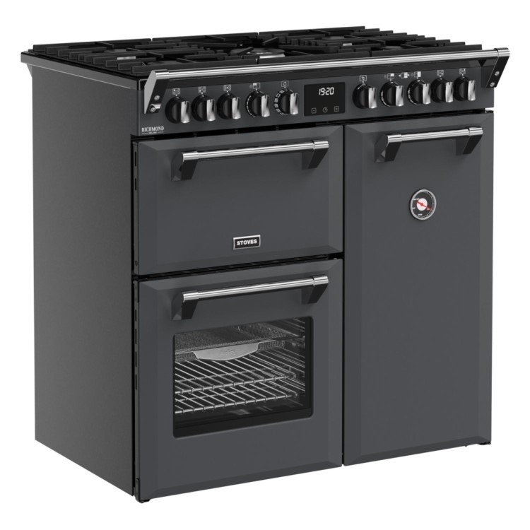 Stoves Richmond DX 90cm Dual Fuel Cooker - Anthracite Grey