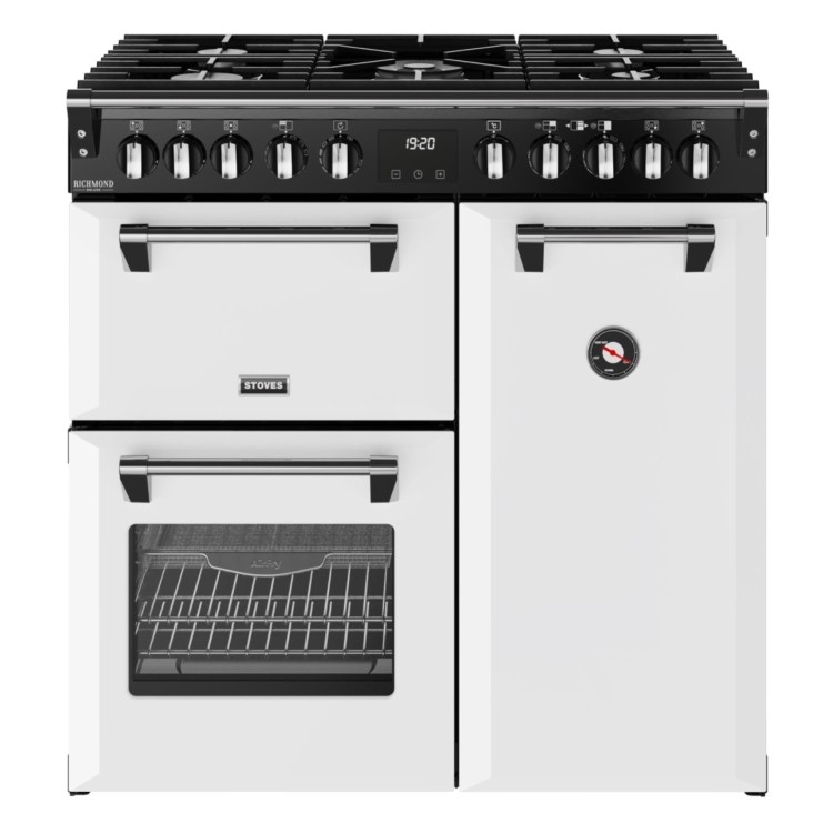Stoves Richmond DX 90cm Dual Fuel Cooker - Ice White