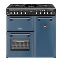 444412005 Stoves Richmond DX 90cm Dual Fuel Range Cooker - Twilight Blue