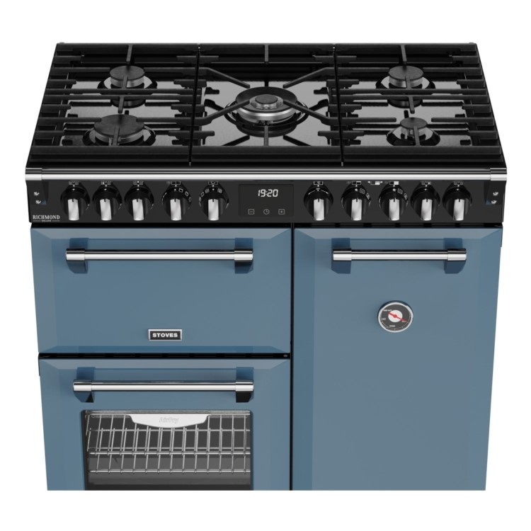 Stoves Richmond DX 90cm Dual Fuel Cooker - Twilight Blue