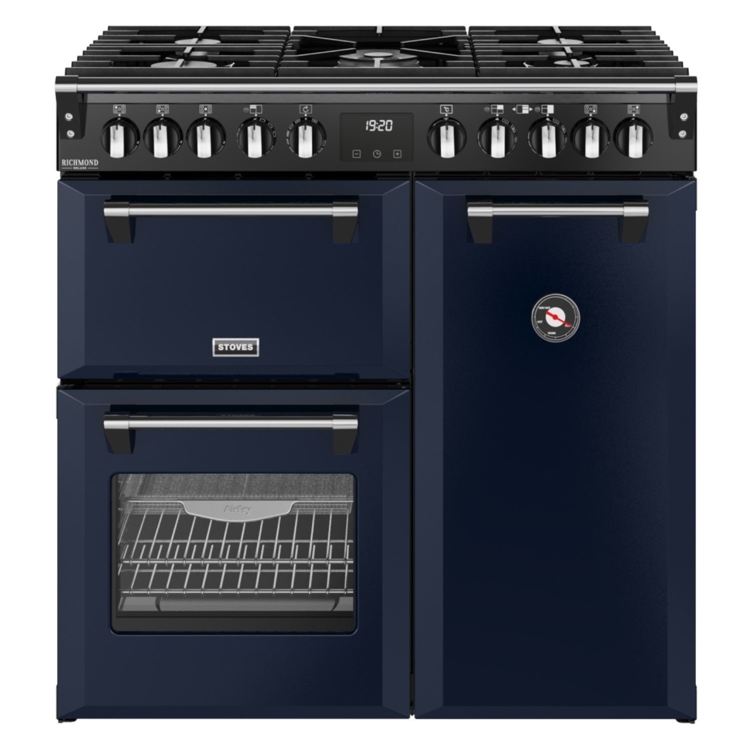 Stoves ST DX RCA RICH 90DF MBL 12006 Richmond DX 90cm Dual Fuel Range Cooker – MIDNIGHT BLUE