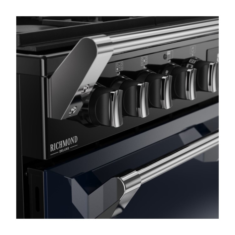 Stoves Richmond DX 90cm Dual Fuel Cooker - Midnight Blue