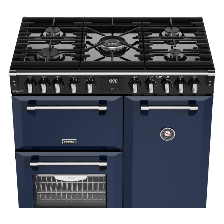 Stoves Richmond DX 90cm Dual Fuel Cooker - Midnight Blue