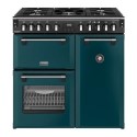 444412007 Stoves Richmond DX 90cm Dual Fuel Range Cooker - Deep Marine