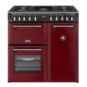 444412008 Stoves Richmond DX 90cm Dual Fuel Range Cooker - Red
