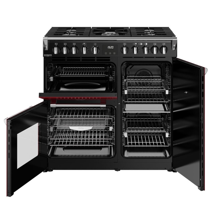Stoves Richmond DX 90cm Dual Fuel Range Cooker - Red