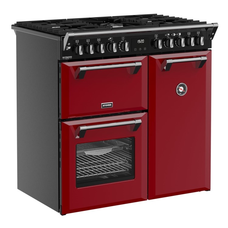 Stoves Richmond DX 90cm Dual Fuel Range Cooker - Red