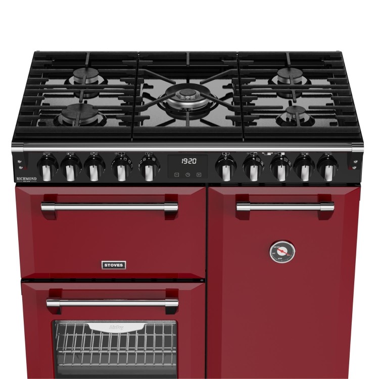 Stoves Richmond DX 90cm Dual Fuel Range Cooker - Red