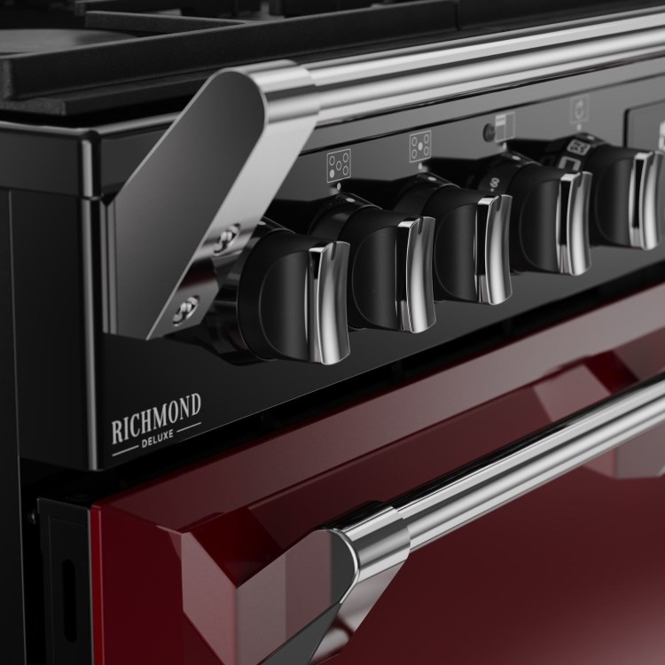 Stoves Richmond DX 90cm Dual Fuel Range Cooker - Red