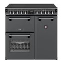 444412009 Stoves Richmond DX 90cm Electric Induction Range Cooker - Grey