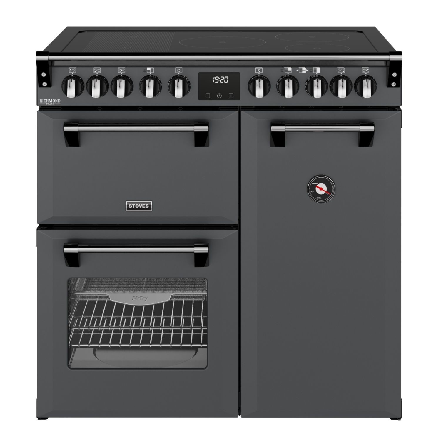 Stoves Richmond DX 90cm Electric Induction Range Cooker - Grey