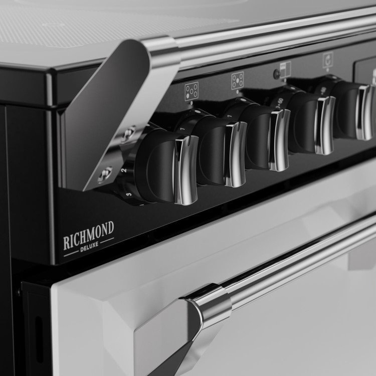 Stoves Richmond DX 90cm Electric Induction Range Cooker - White
