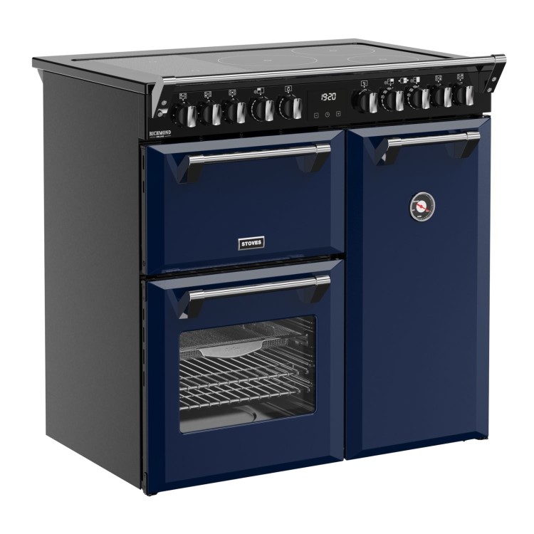 Stoves Richmond DX 90cm Electric Induction Range Cooker - Blue