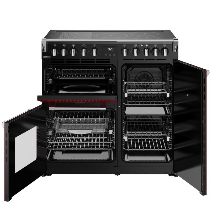 Stoves Richmond DX 90cm Electric Induction Range Cooker - Red