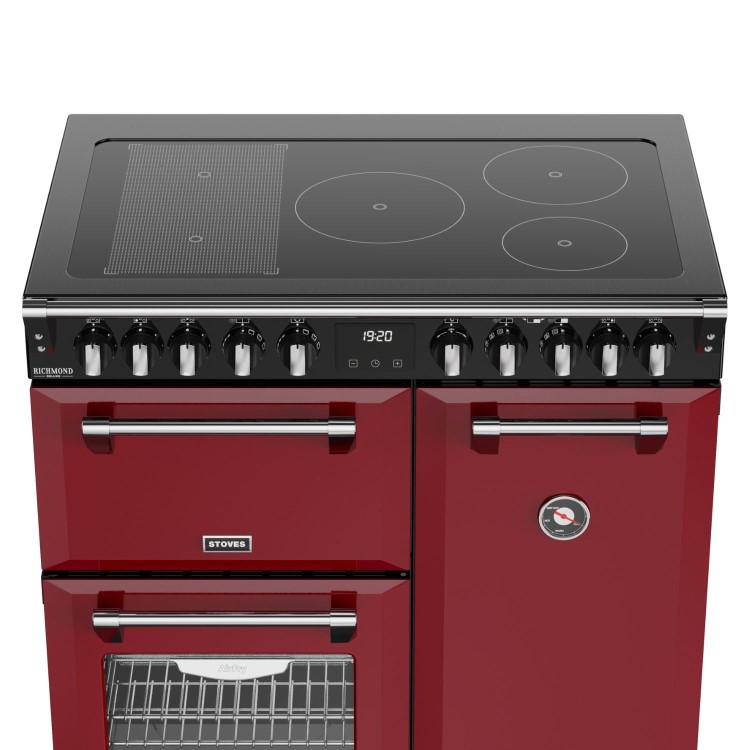 Stoves Richmond DX 90cm Electric Induction Range Cooker - Red