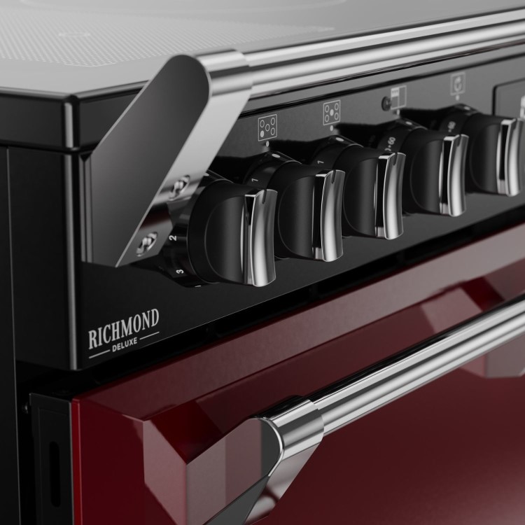 Stoves Richmond DX 90cm Electric Induction Range Cooker - Red