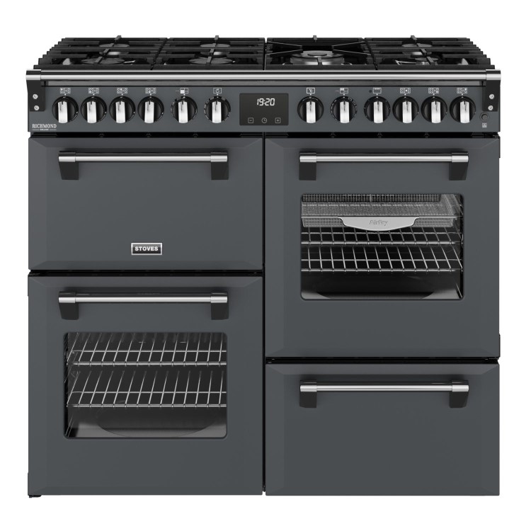 Stoves Richmond DX 100cm Dual Fuel Range Cooker - Grey