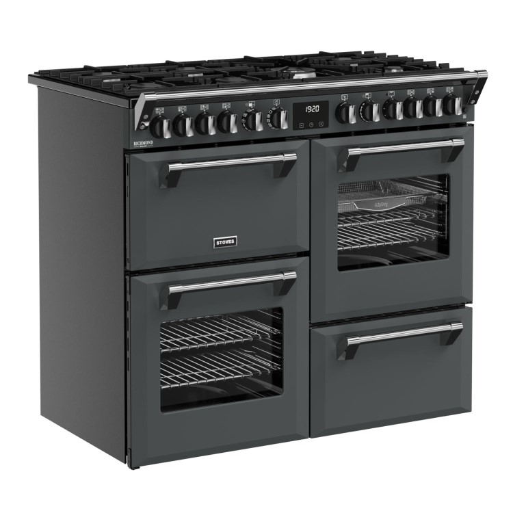 Stoves Richmond DX 100cm Dual Fuel Range Cooker - Grey