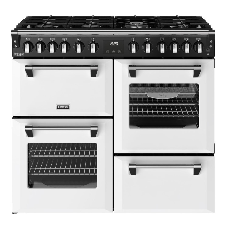 Stoves Richmond DX 100cm Dual Fuel Range Cooker - White