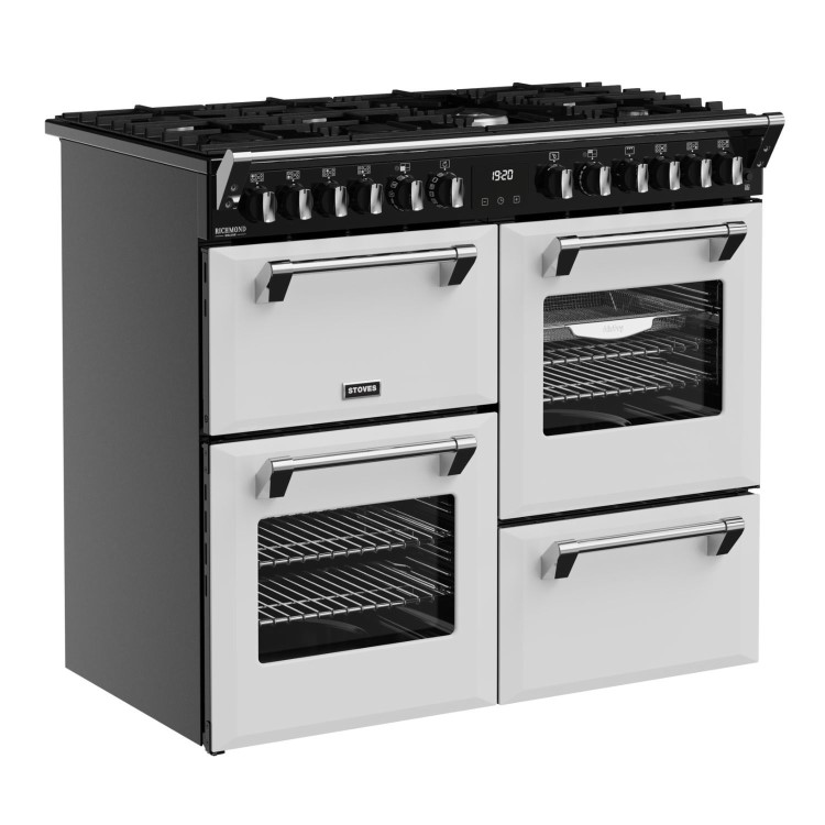 Stoves Richmond DX 100cm Dual Fuel Range Cooker - White