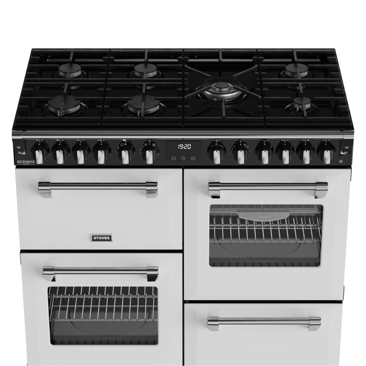 Stoves Richmond DX 100cm Dual Fuel Range Cooker - White