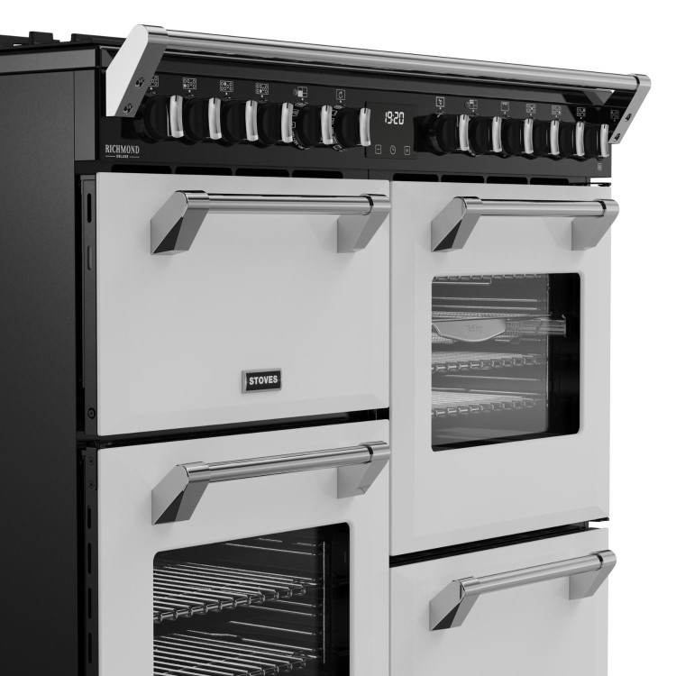 Stoves Richmond DX 100cm Dual Fuel Range Cooker - White
