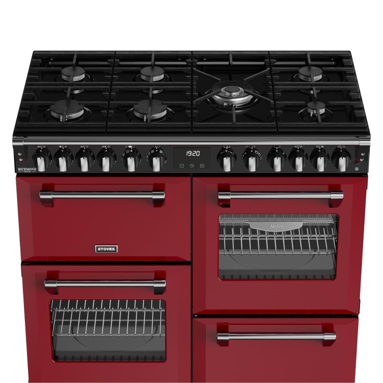 Stoves Richmond DX 100cm Dual Fuel Range Cooker - Red