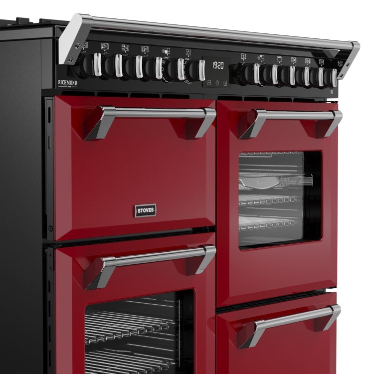 Stoves Richmond DX 100cm Dual Fuel Range Cooker - Red