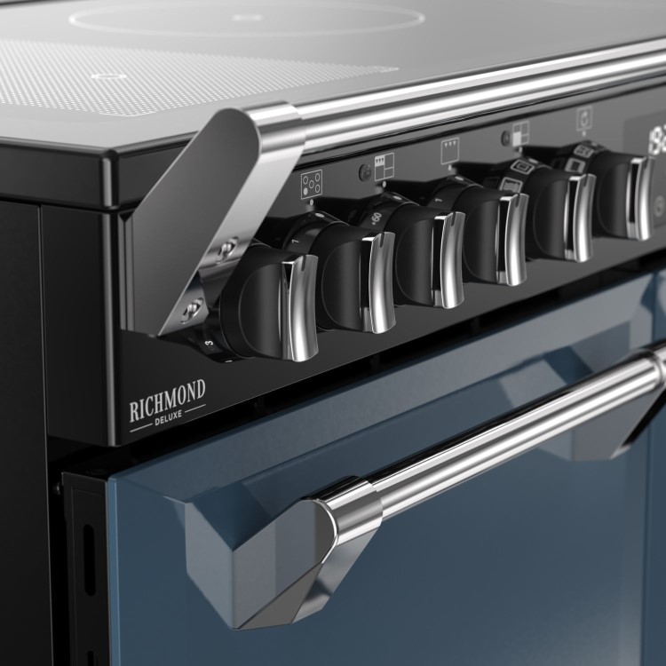 Stoves Richmond DX 100cm Electric Induction Range Cooker - Twilight Blue