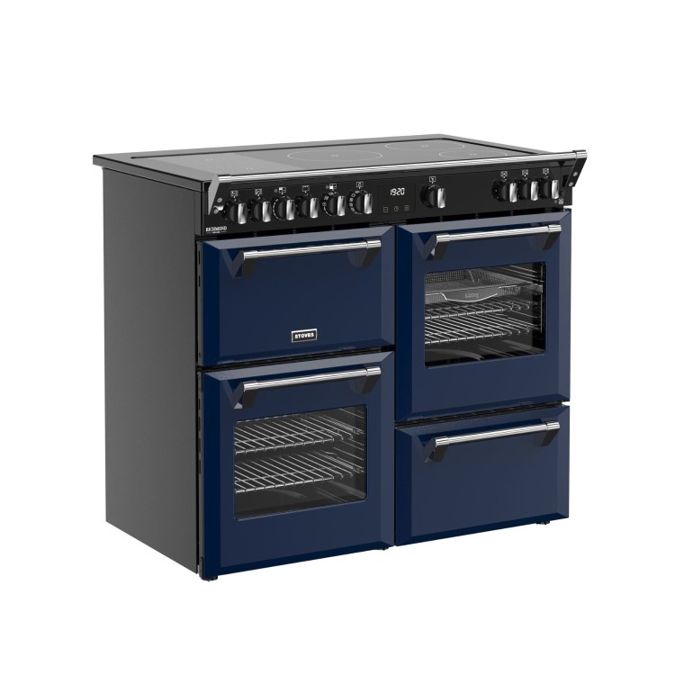 Stoves Richmond DX 100cm Electric Induction Range Cooker - Midnight Blue