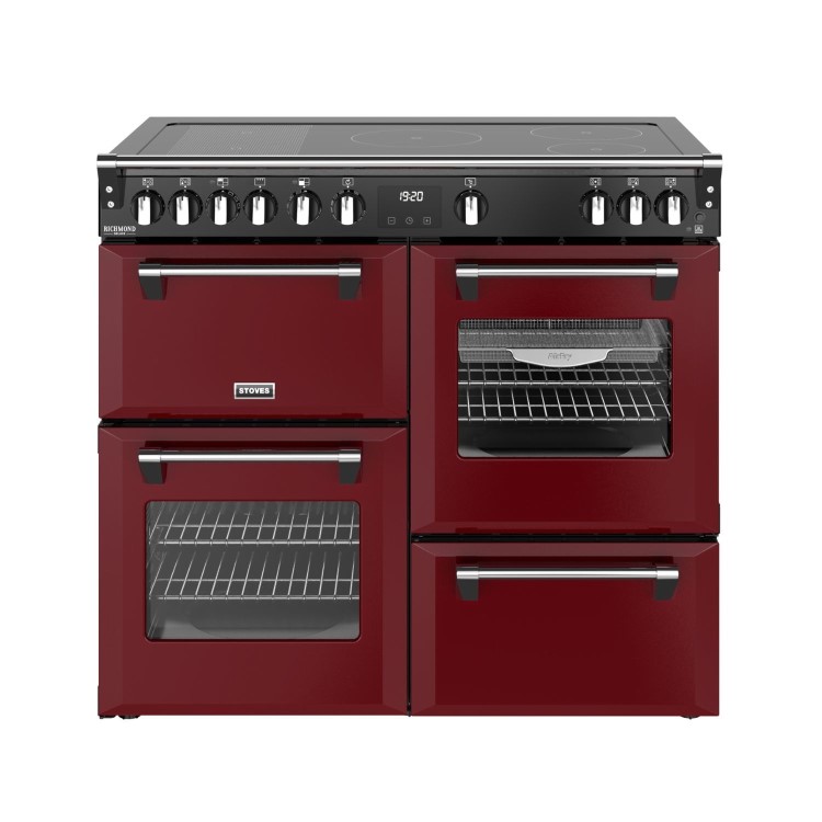 Stoves Richmond DX 100cm Electric Induction Range Cooker - Garnet Red