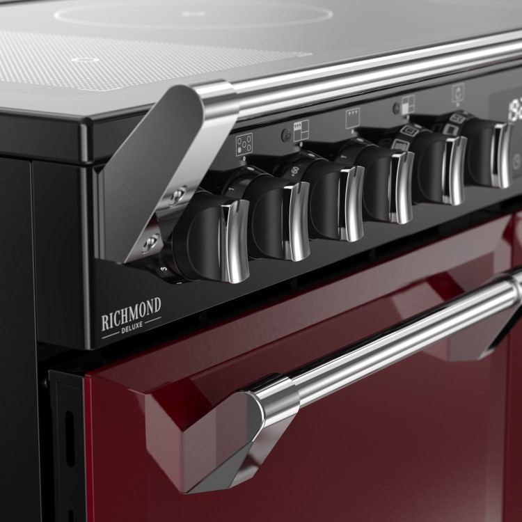 Stoves Richmond DX 100cm Electric Induction Range Cooker - Garnet Red