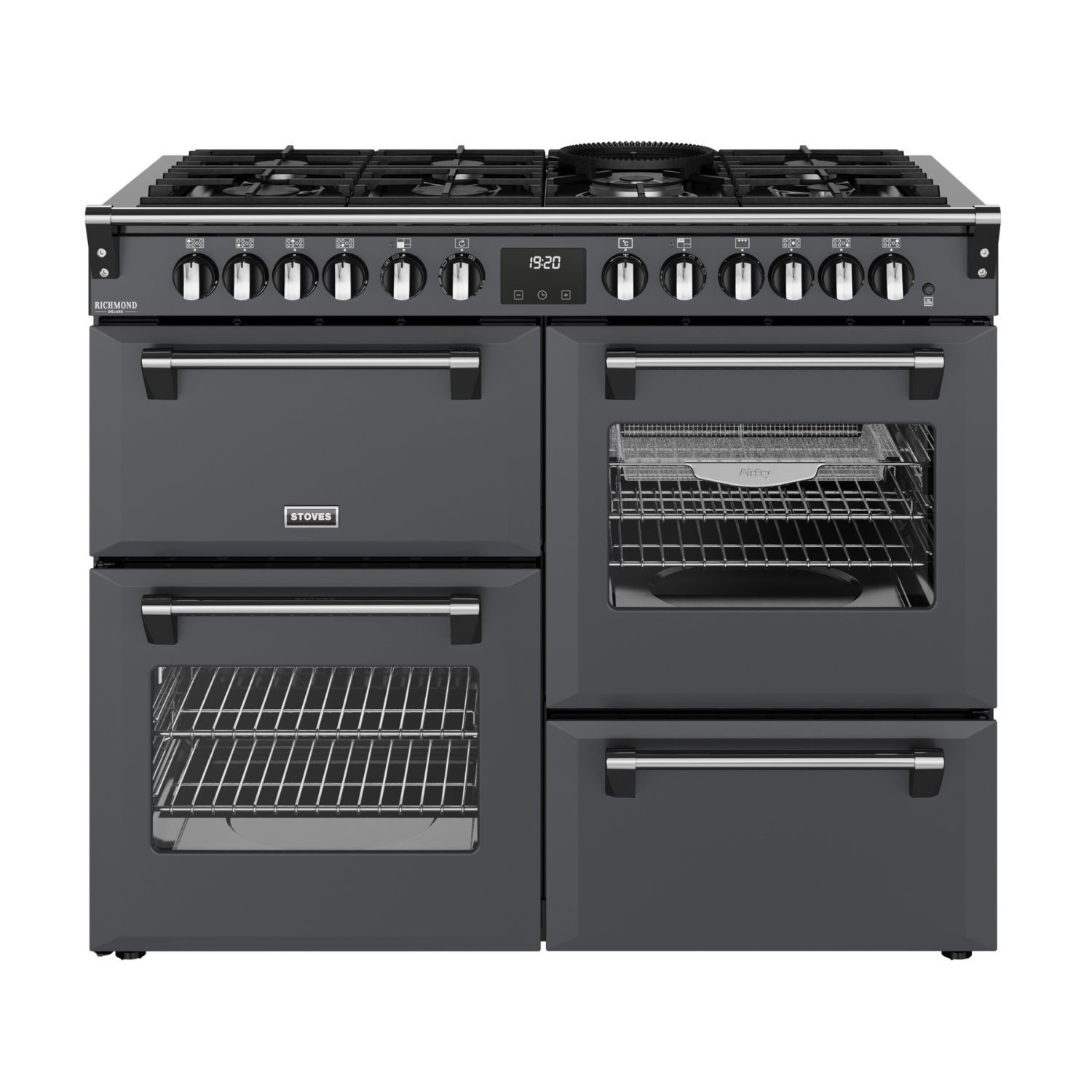 Stoves Richmond DX 110cm Dual Fuel Range Cooker - Anthracite Grey