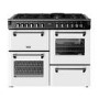Stoves Richmond DX 110cm Dual Fuel Range Cooker - Ice White