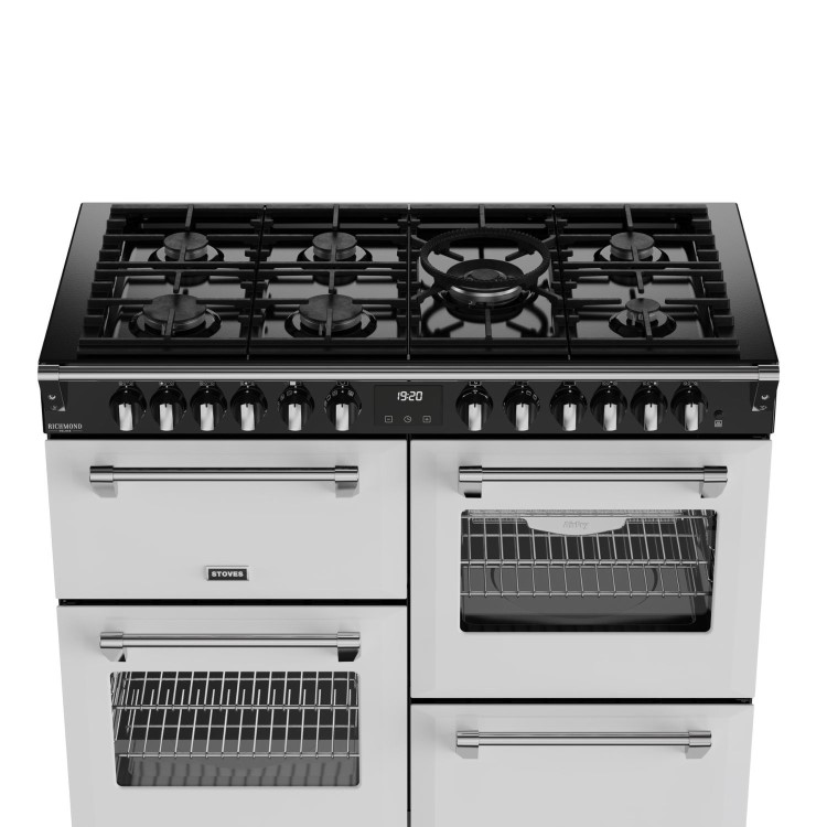 Stoves Richmond DX 110cm Dual Fuel Range Cooker - Ice White