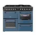 444412029 Stoves Richmond DX 110cm Dual Fuel Range Cooker - Twilight Blue