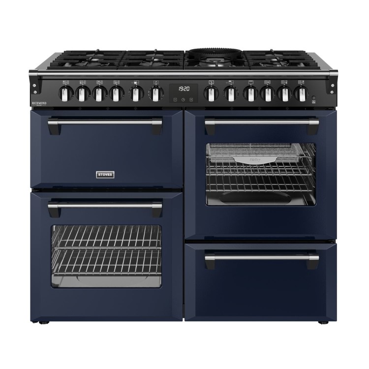 Stoves Richmond DX 110cm Dual Fuel Range Cooker - Midnight Blue