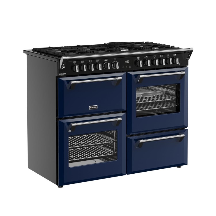 Stoves Richmond DX 110cm Dual Fuel Range Cooker - Midnight Blue
